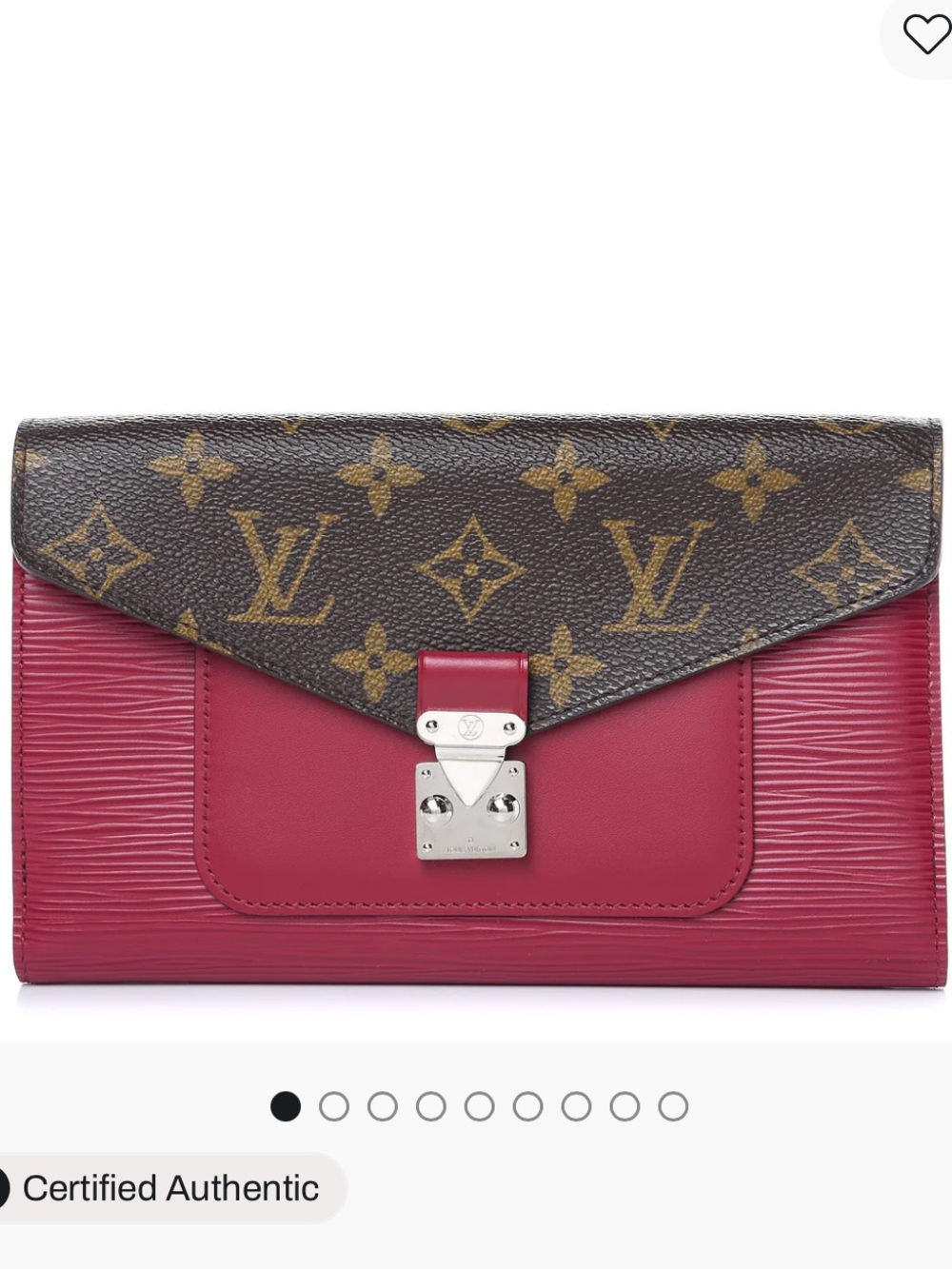 Louis Vuitton Marie-Rose Wallet Monogram Canvas and Epi Leather